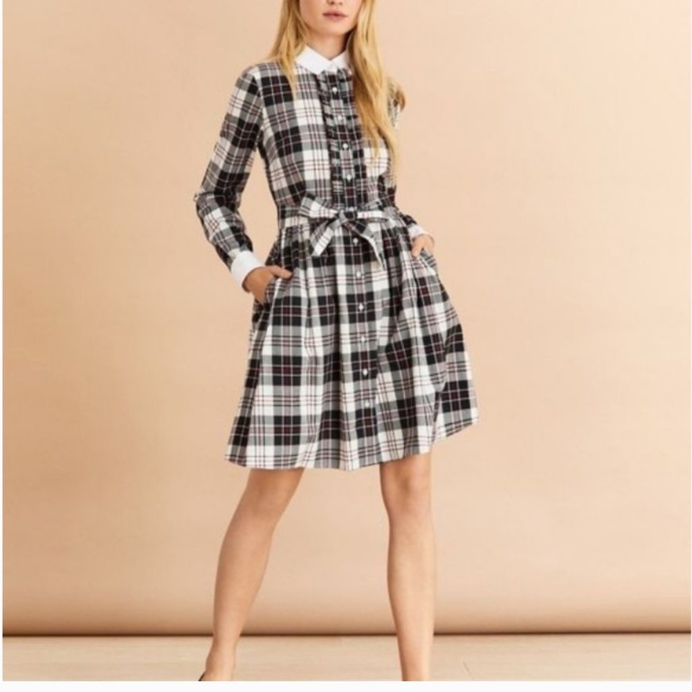 NWOT Brooks Brothers Plaid Shirt Dress